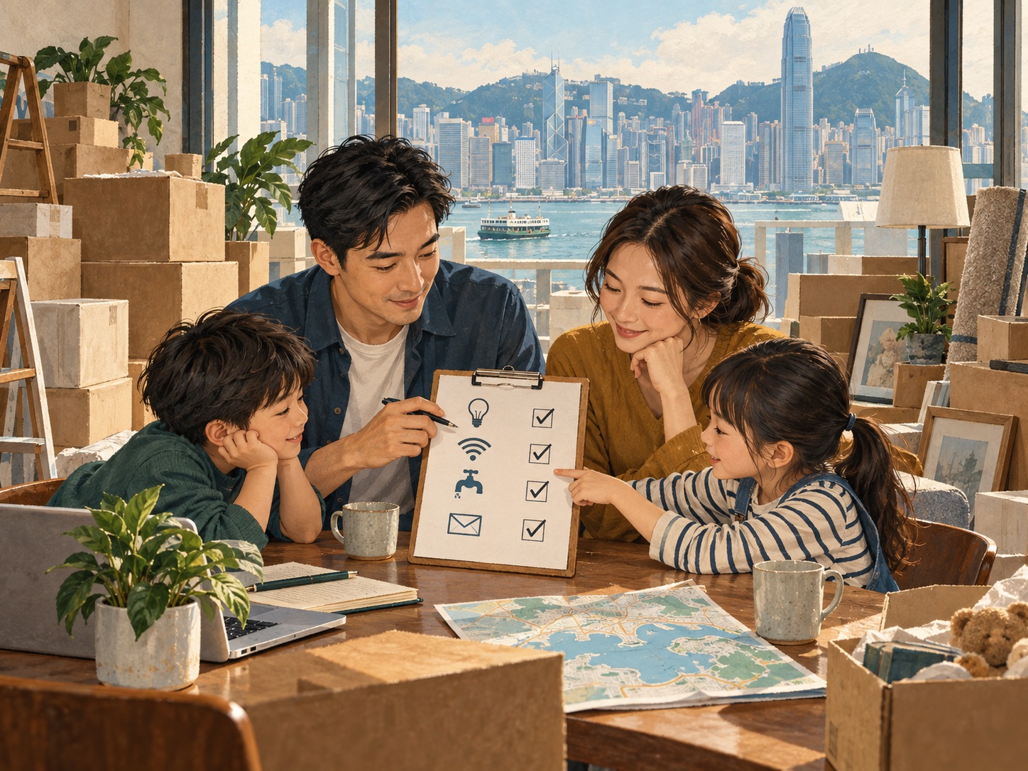 香港旅客出發到深圳前查看手機上的支付、地圖和交通應用程式